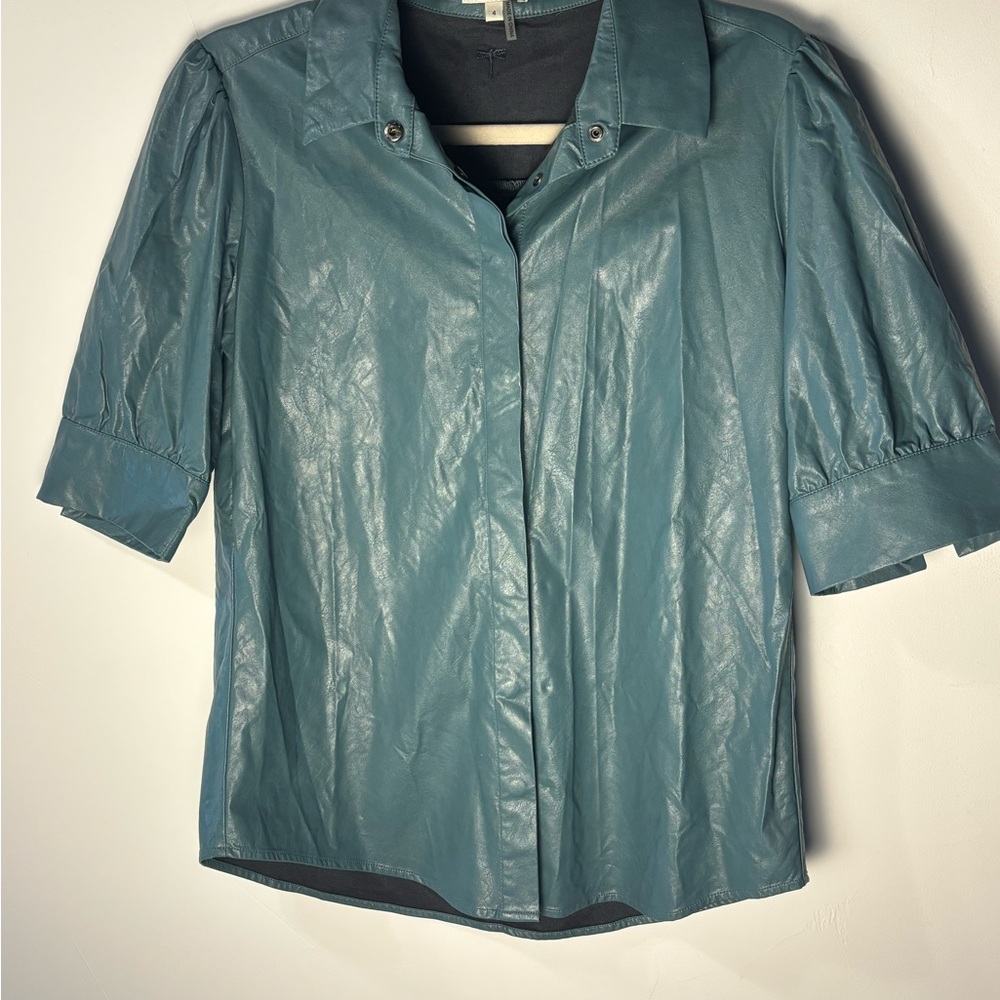 Tyler Boe Blue Alice Pleather Vegan Leather